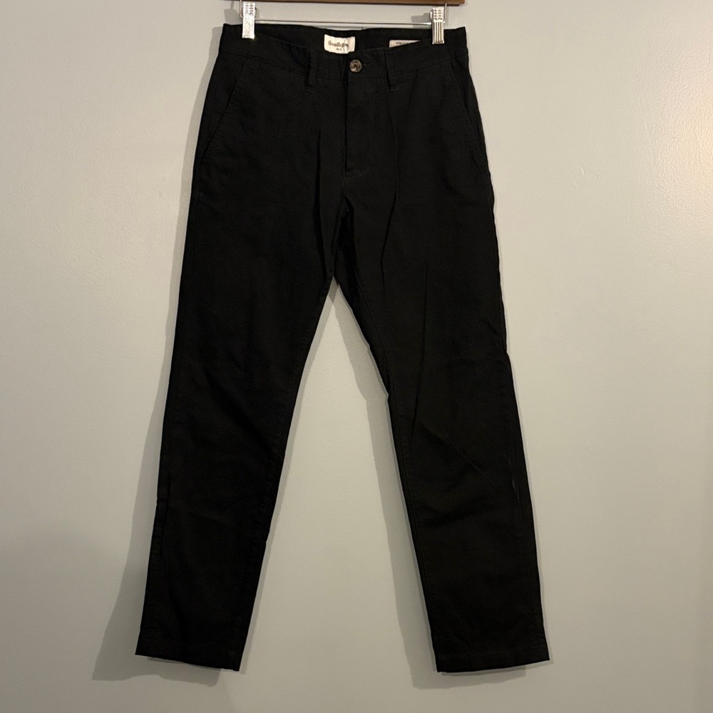 Goodfellow & Co Men's Black Slim Hennepin Chinos Pants